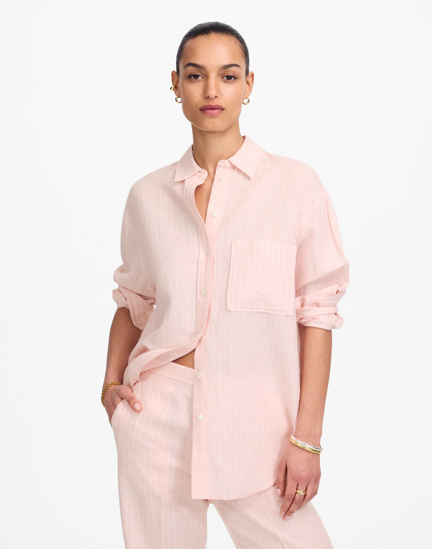 Oversized Button-Up Shirt | Madewell | Madewell