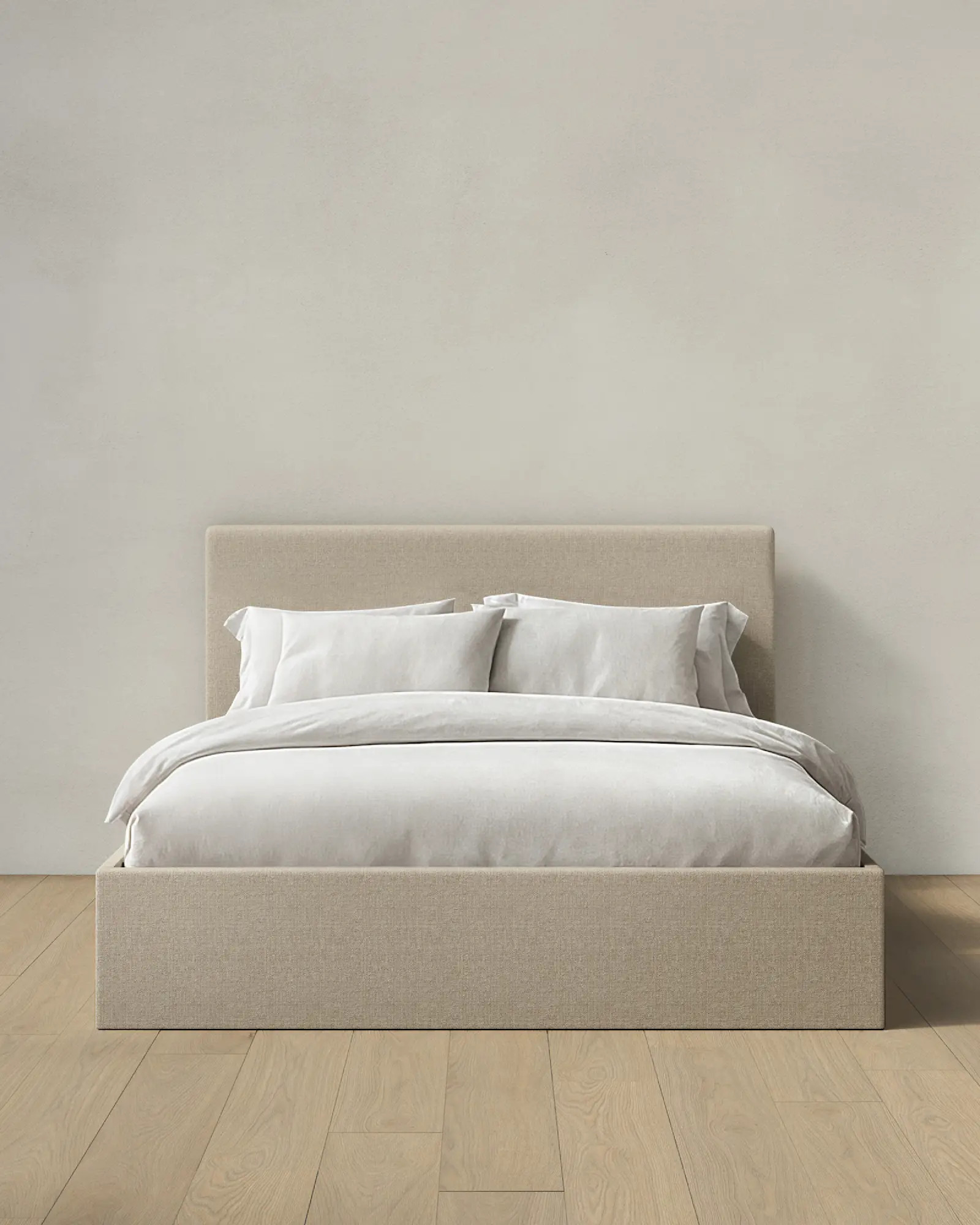 100% Linen Square Bed in Flax | Quince
