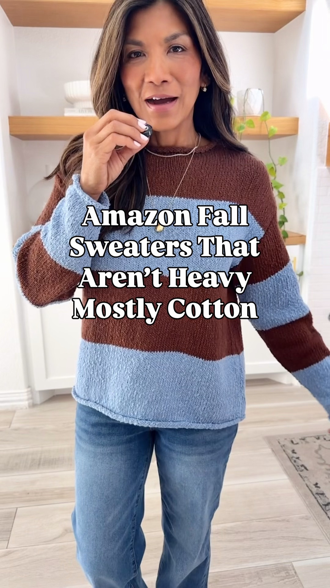 I’m 5’2” 118#ish for reference 
First sweater in XS.
2’d and 3rd sweaters in small tts. 
Jeans fit tts in size 2 -Light Blue.
Shoes tts.
No-itch fall sweaters, lightweiglightweight mostly cotton. Fall outfit, Amazon finds, over 50 style, midlife fashion, petite fashion,midlife women, affordable fashion, fashion over40

#LTKOver40 #LTKSeasonal #LTKPetite