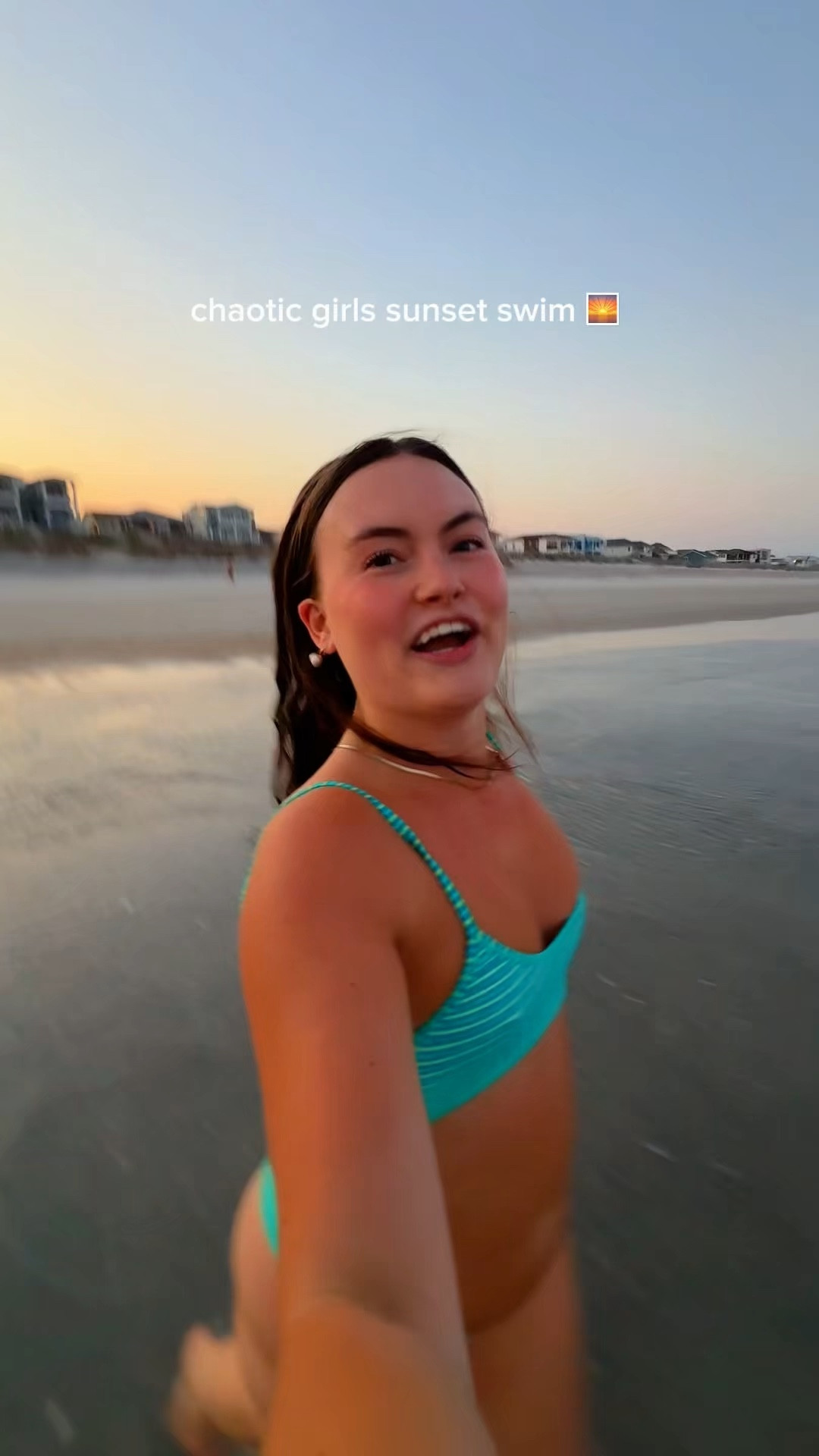 Sunset swim 💕🌅