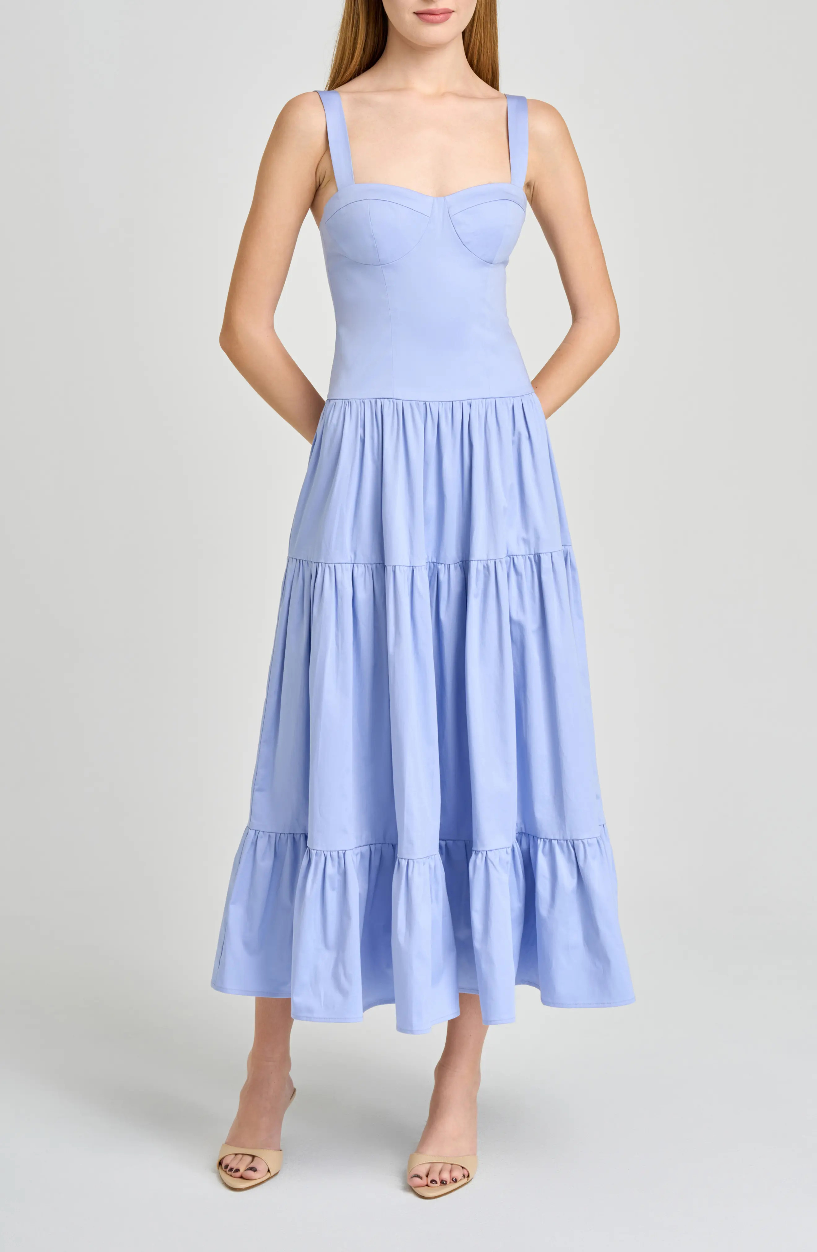 Melinda Sweetheart Neck Midi Dress (Women) | Nordstrom | Nordstrom