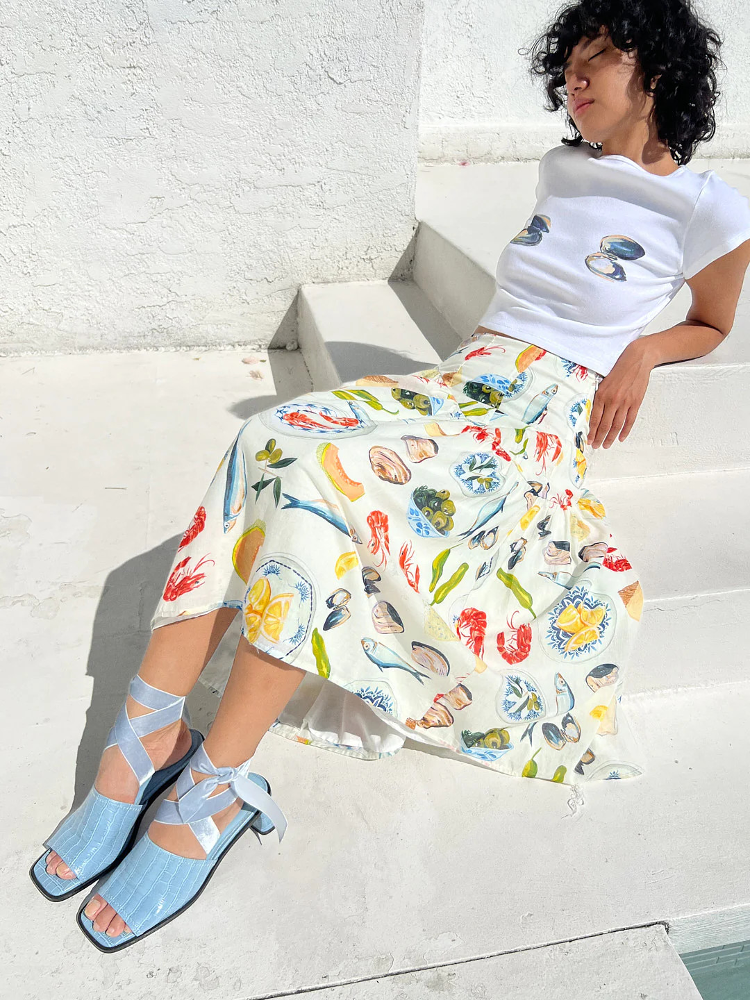 Maeve Midi Skirt - Tapas Ivory | Lisa Says Gah