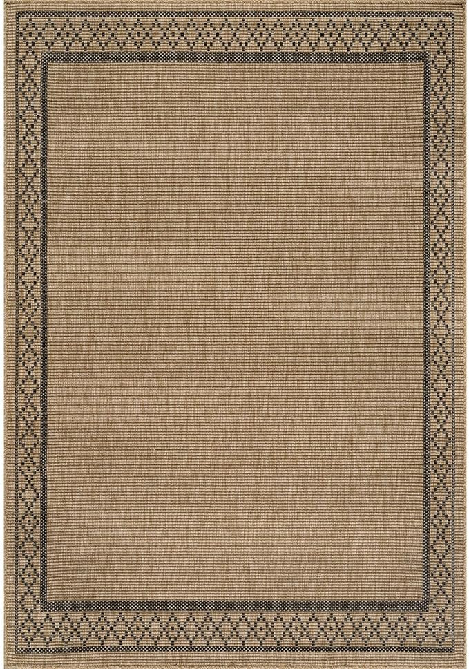 Luul Home Easy Jute Rugs 10x14 Frame Natural Color Living Room Indoor Outdoor Area Rug for Patio ... | Amazon (US)