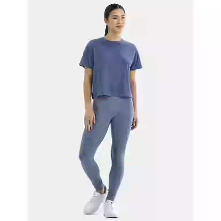 Athletic Works Women's ButterCore Cropped Tee with Short Sleeves, Sizes XS-XXXL | Walmart (US)