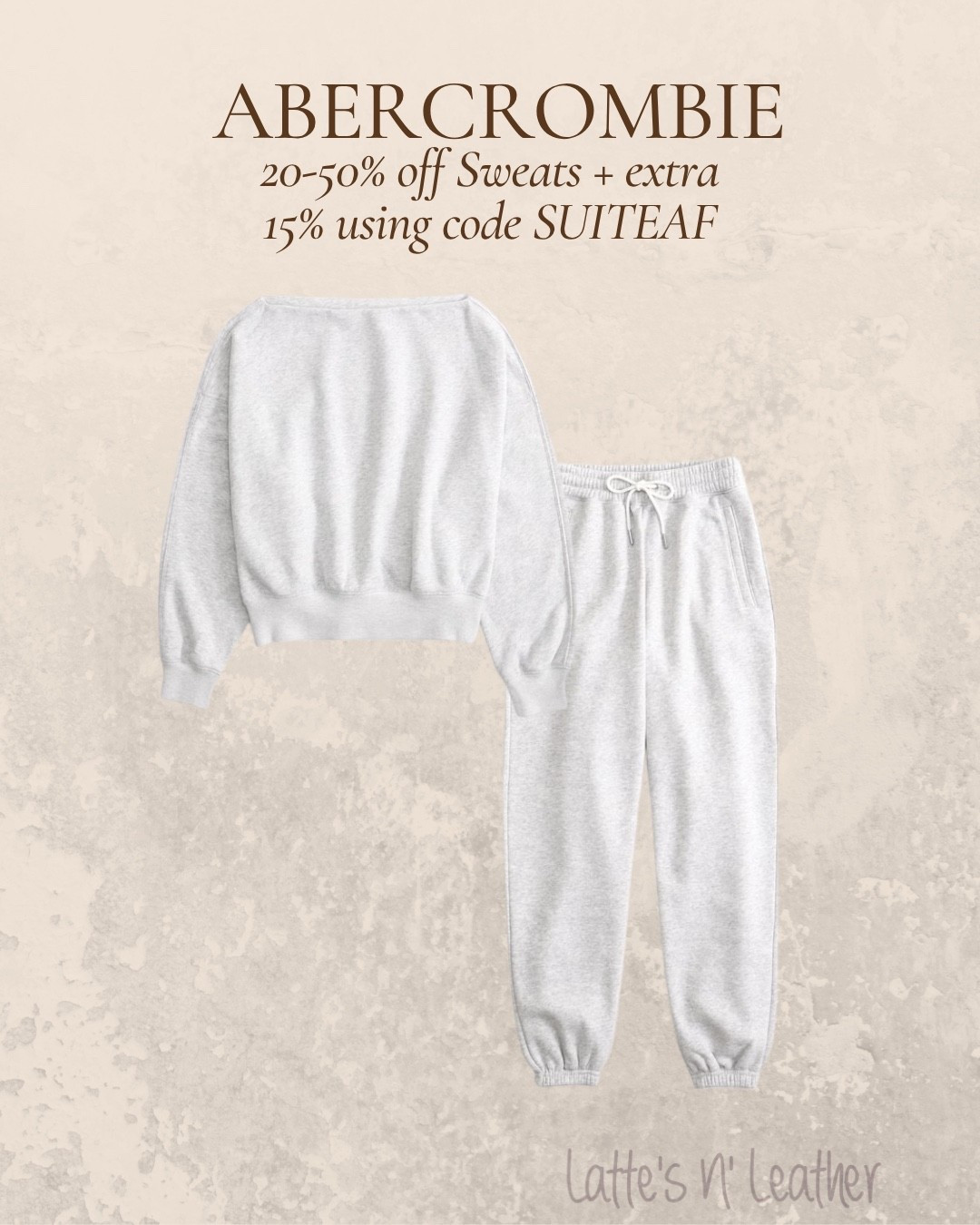 Abercrombie sweatshirts + sweatpants sale!  20-50%off and additional 15% off with code SUITEAF 🙌🏻

Ordered this sweat set!  
#abercrombie #sweatset

#LTKStyleTip #LTKSaleAlert #LTKFindsUnder100