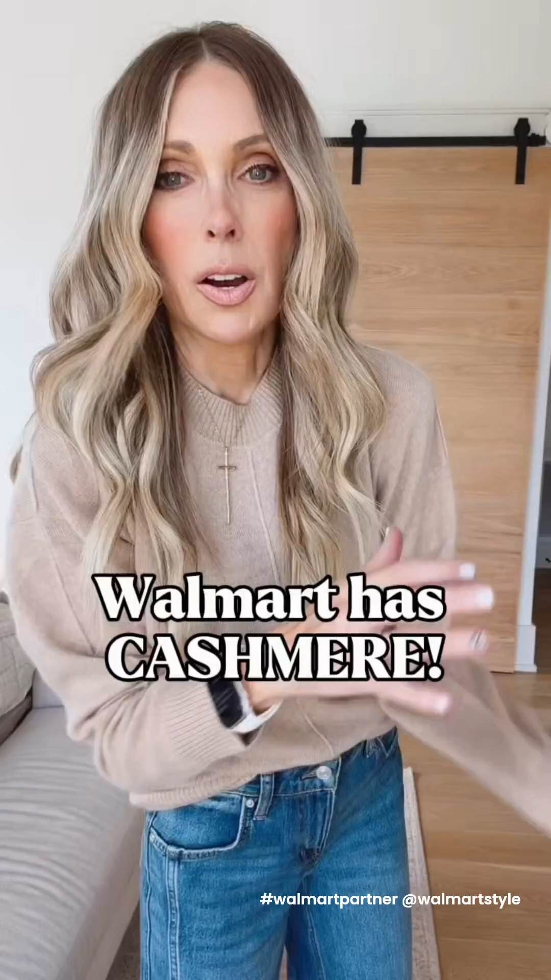 Who knew Walmart had CASHMERE? This is a high-quality sweater, available in many colors, but at an affordable price for cashmere.