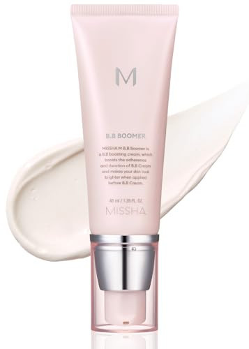 MISSHA M BB Boomer Primer for Face I Creamy-Soft, Illuminating Makeup Primer for Dewy Finish, Hydrating Radiant Cream, Moisturizing Makeup Base, Glass Skin, 1.35 Fl oz/40ml | Amazon (US)