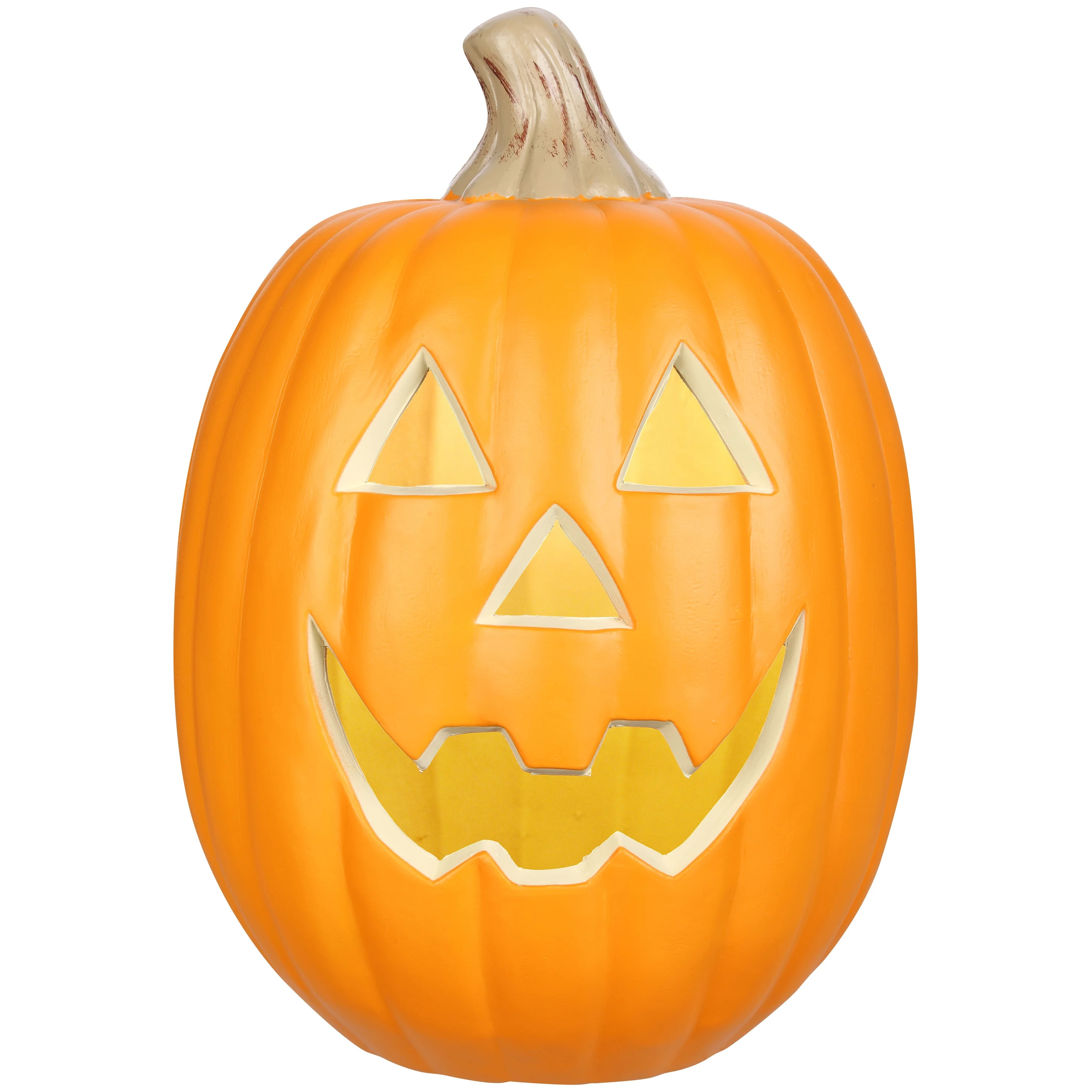 Way To Celebrate Halloween Lighted Happy Face Blow Mold Pumpkin, 12" - Walmart.com | Walmart (US)