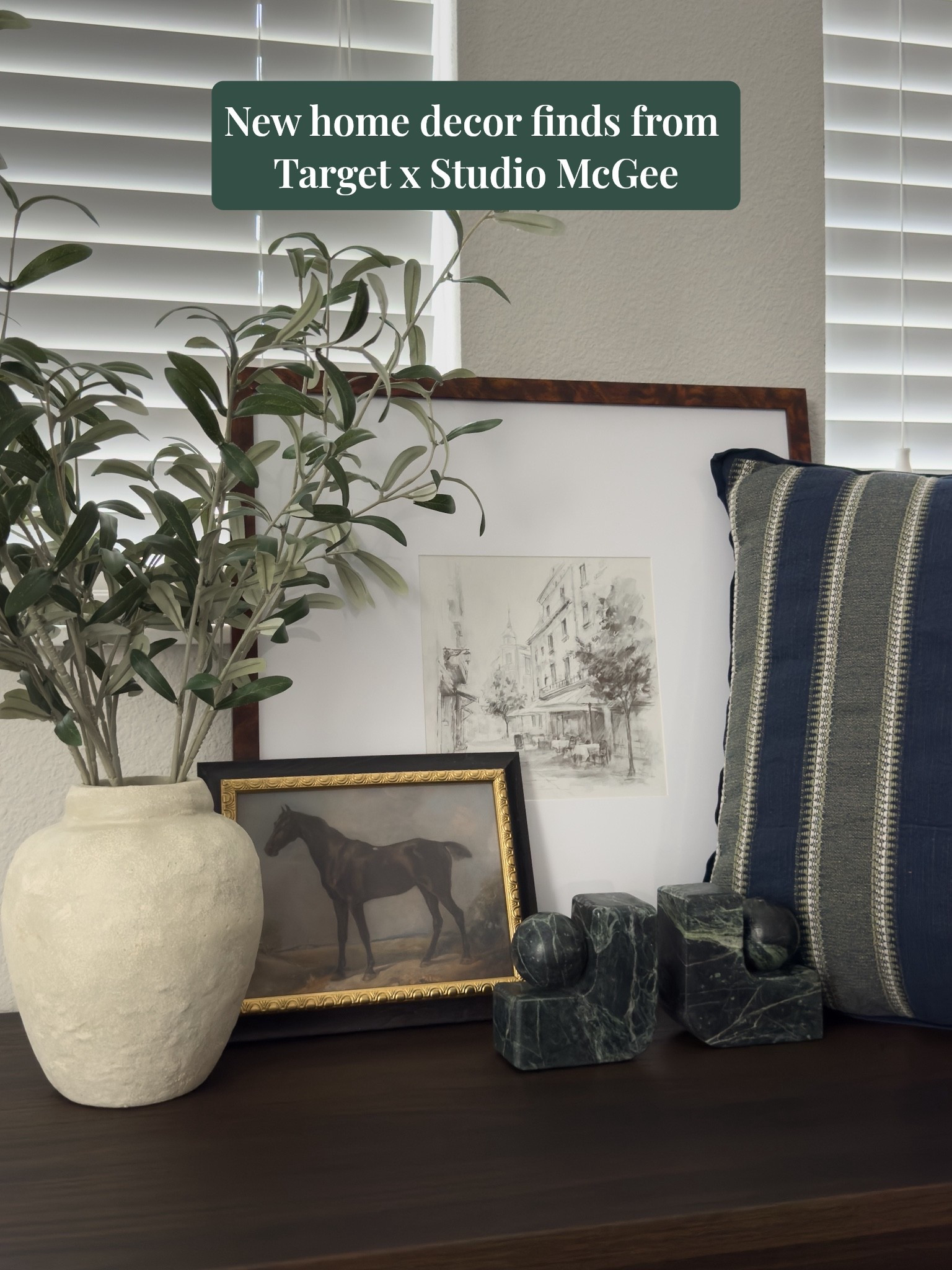 New gorgeous Target x Studio McGee home decor finds for under $100! In love with the classic navy & green combo 

#LTKFindsUnder50 #LTKFindsUnder100 #LTKHome