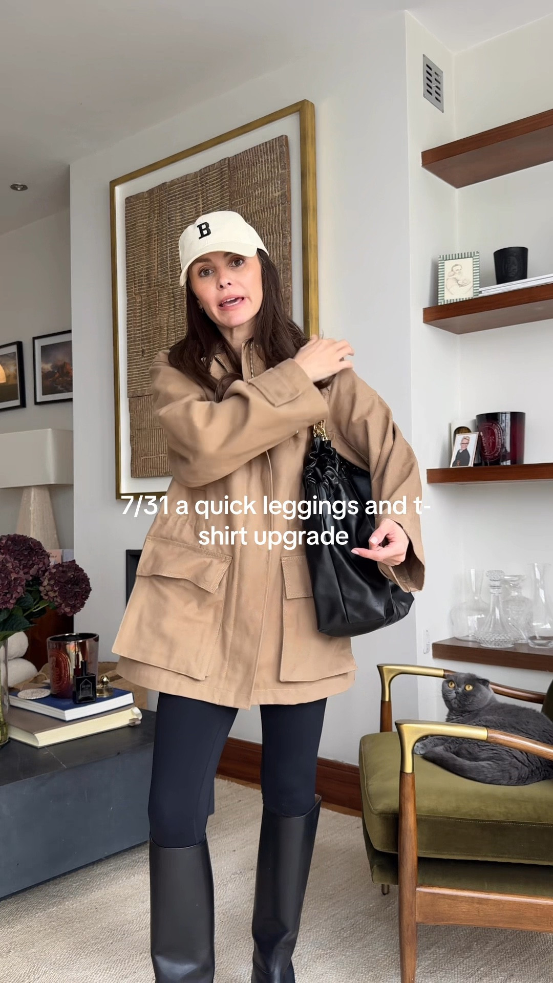 Barn jacket, chunky boots, riding boots, knee high boots, leggings outfit, school run outfit, cos, demellier, leather handbag, casual outfit, casual outfit ideas, black boots 

#LTKeurope #LTKstyletip #LTKautumn