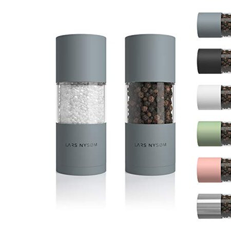 LARS NYSØM Stainless Steel Salt and Pepper Mills Set with Adjustable Ceramic Grinder 2 pieces I Desi | Walmart (US)