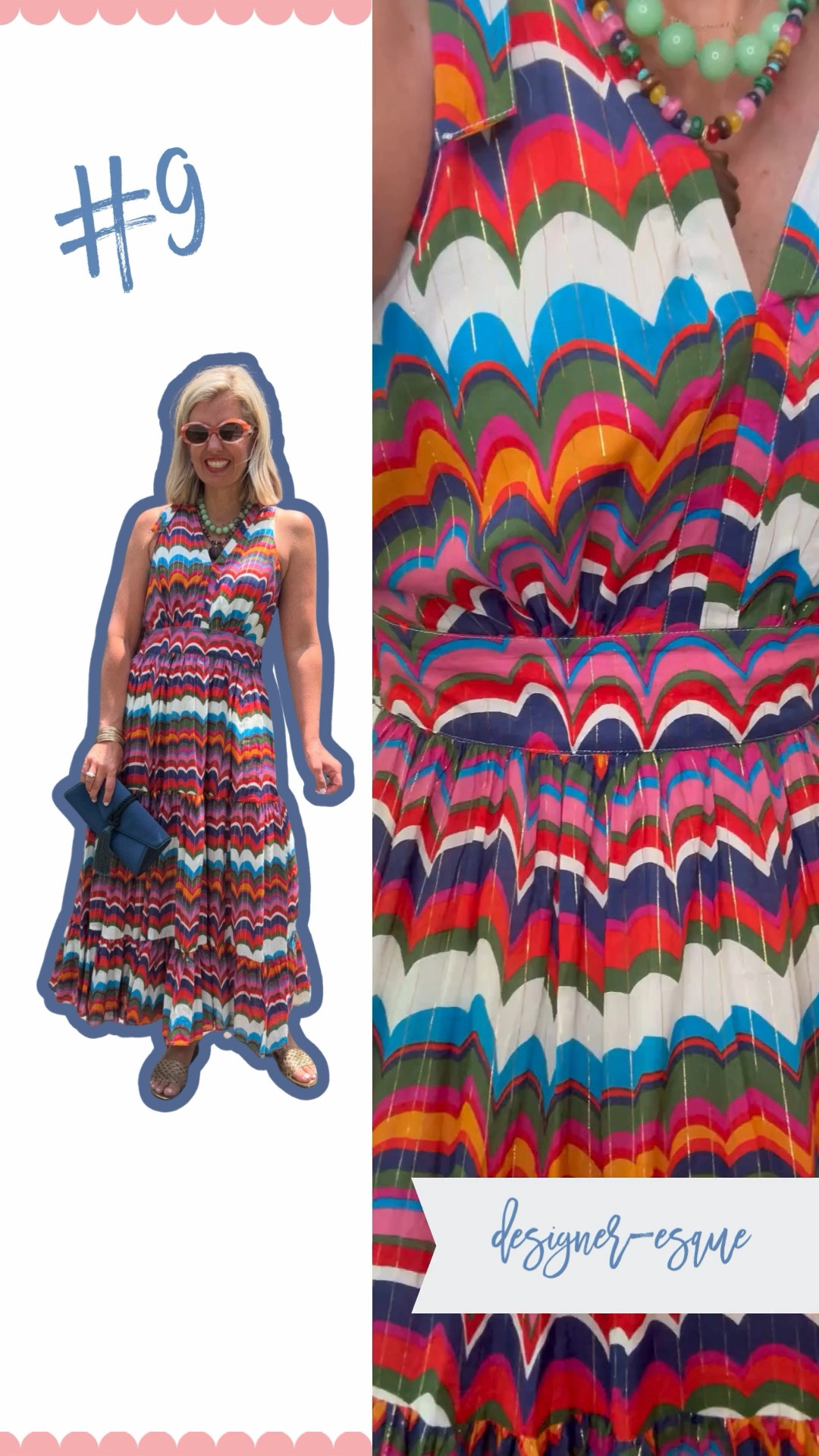 Stop what you are doing…and go get this dress!! The colors are gorgeous! I’m in a small and 8 heels.

*Code Catherine20 for 20% off my bracelets

#LTKdayinmylife #LTKSaleAlert #LTKSeasonal