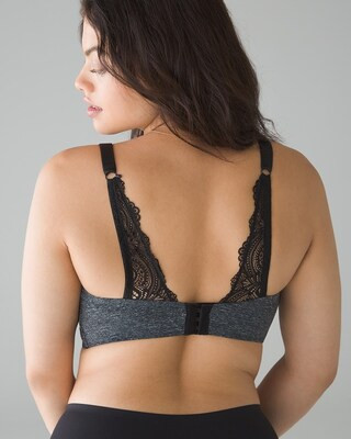 Luxe Wireless Bra with Lace Back | SOMA