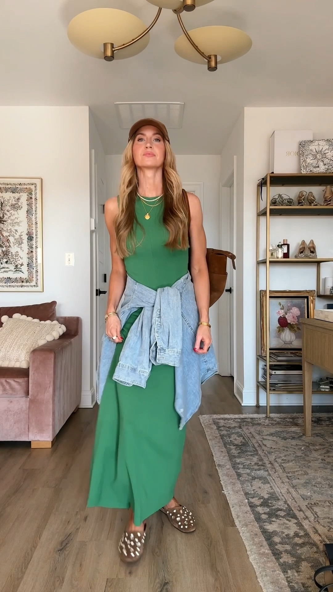 Simple spring outfit with my greet Picky Girl maxi dress. 

Green sleeveless maxi dress: TTS, wearing S
Crystal suede mules: TTS 


#LTKgrwm #LTKspringtrends #LTKootd