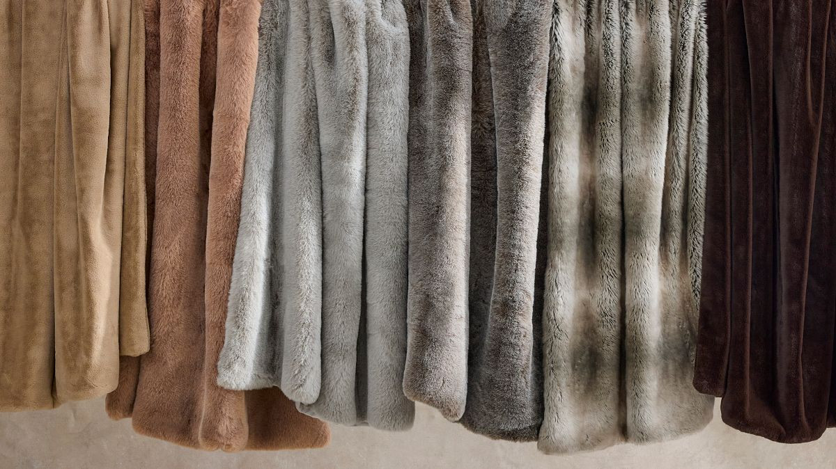 Faux Fur Chinchilla Throw | West Elm (US)