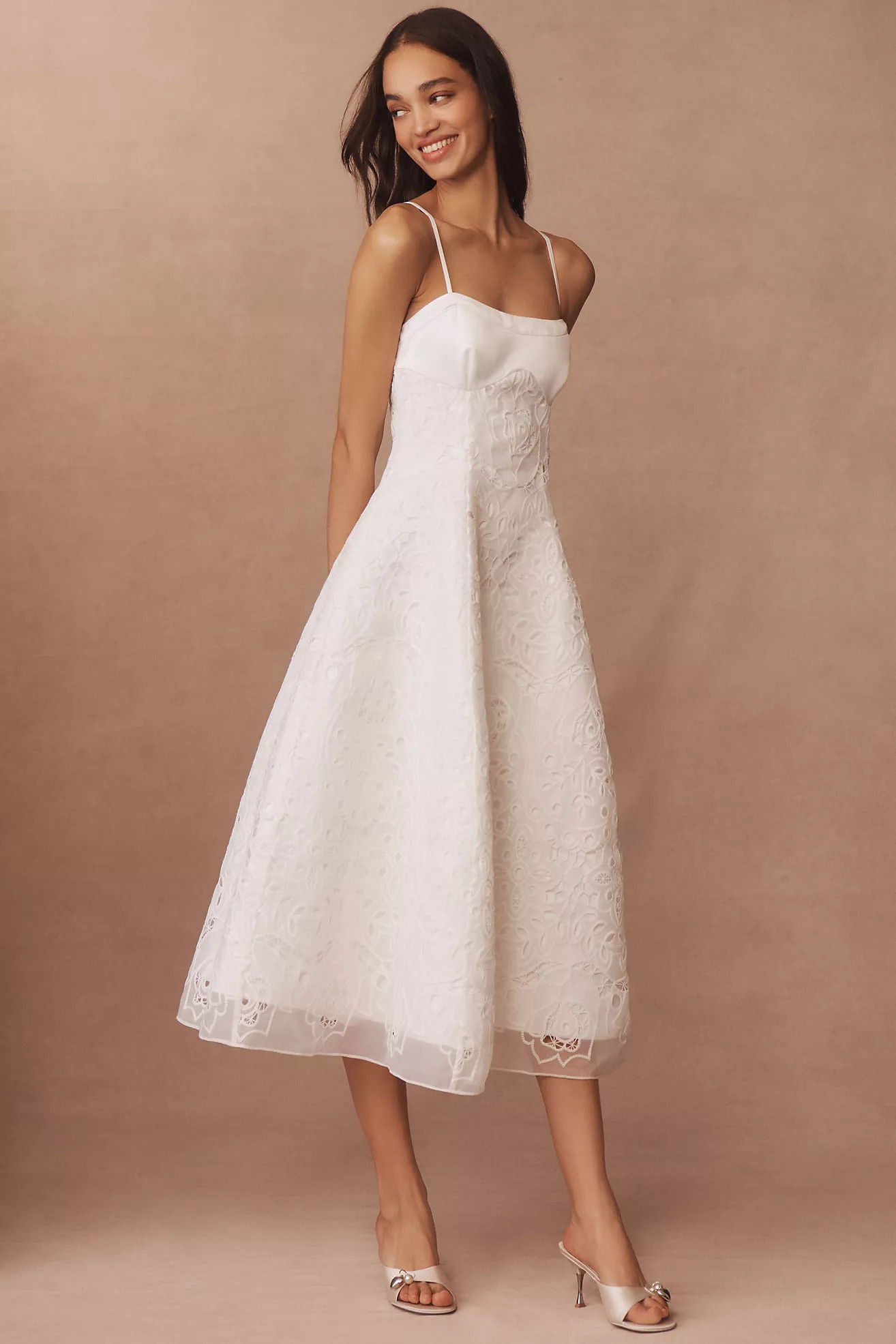 BHLDN Fit-and-Flare Midi Dress | Anthropologie (US)