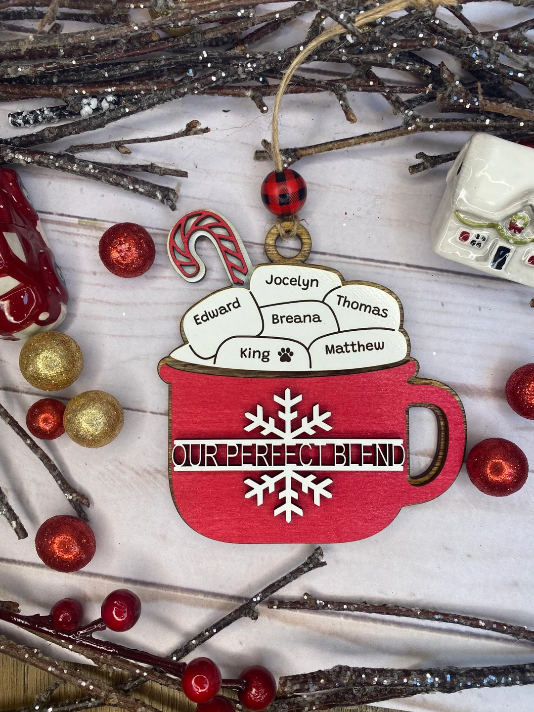 Our Perfect Blend Blended Family Ornament , Coworker Ornament , Family Ornament , or Friend Ornam... | Etsy (US)