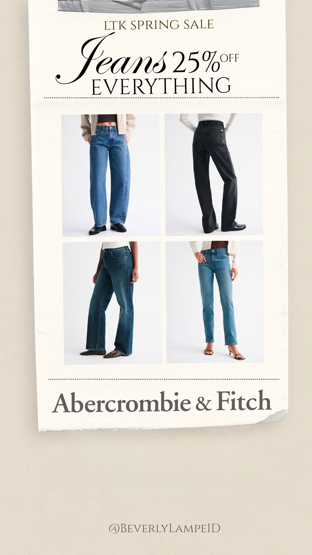  ✨Let’s start the spring sale with the best jeans✨ @abercrombie #abercrombie

#LTKSpringSale #LTKootd #LTKgrwm