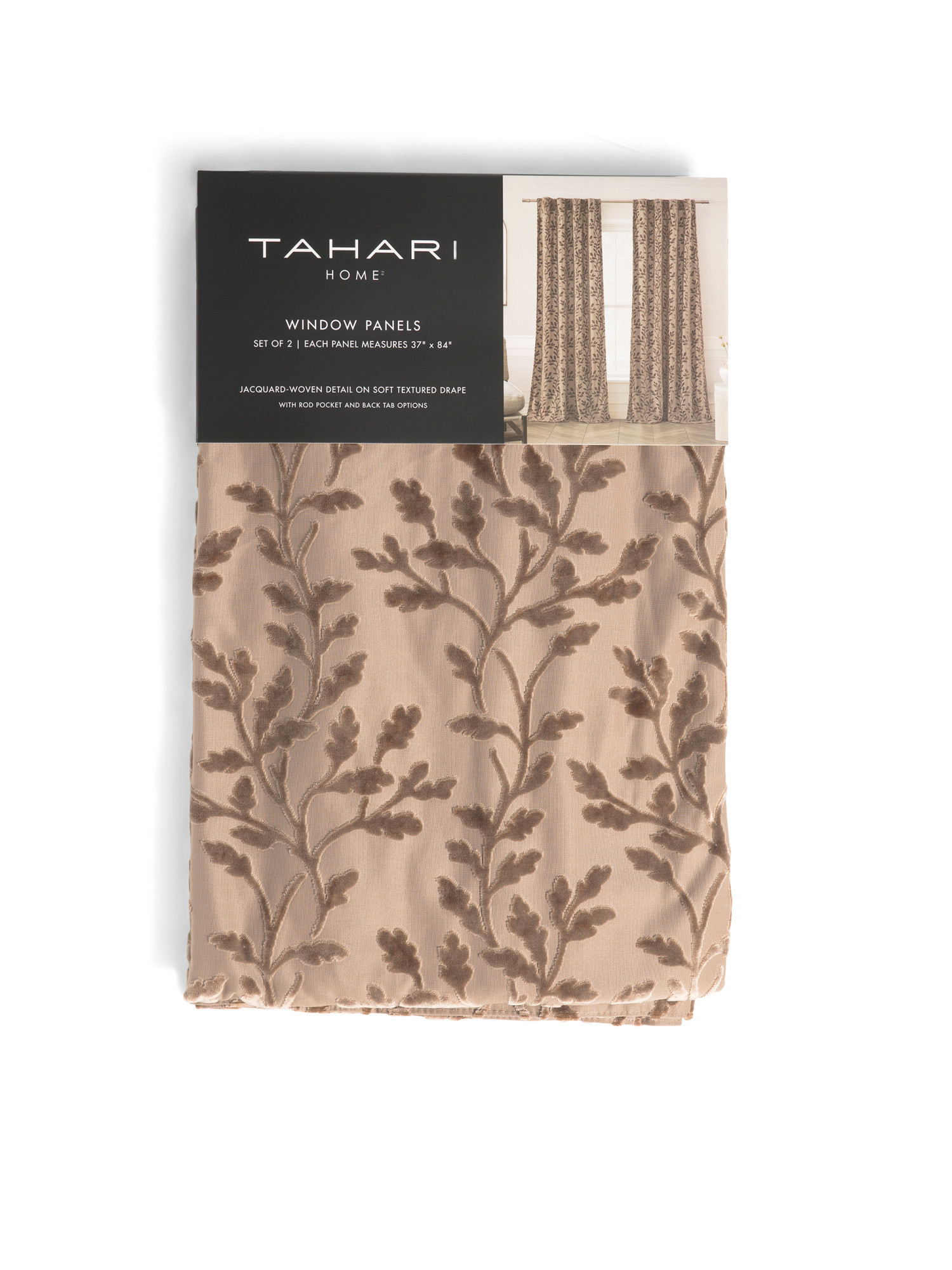 Jacquard Cutout Window Panel Pair | TJ Maxx