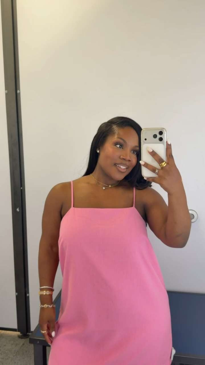 Pretty in pink moment! Wearing an XL! 

 #LTKootd #LTKSeasonal #LTKMidsize