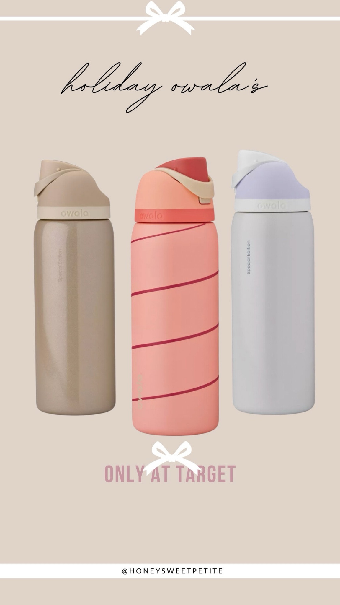 Holiday Owalas! Special edition from target!! 

Christmas 
Gift for her 
Gift guide 


#LTKHoliday #LTKFindsUnder50 #LTKStyleTip