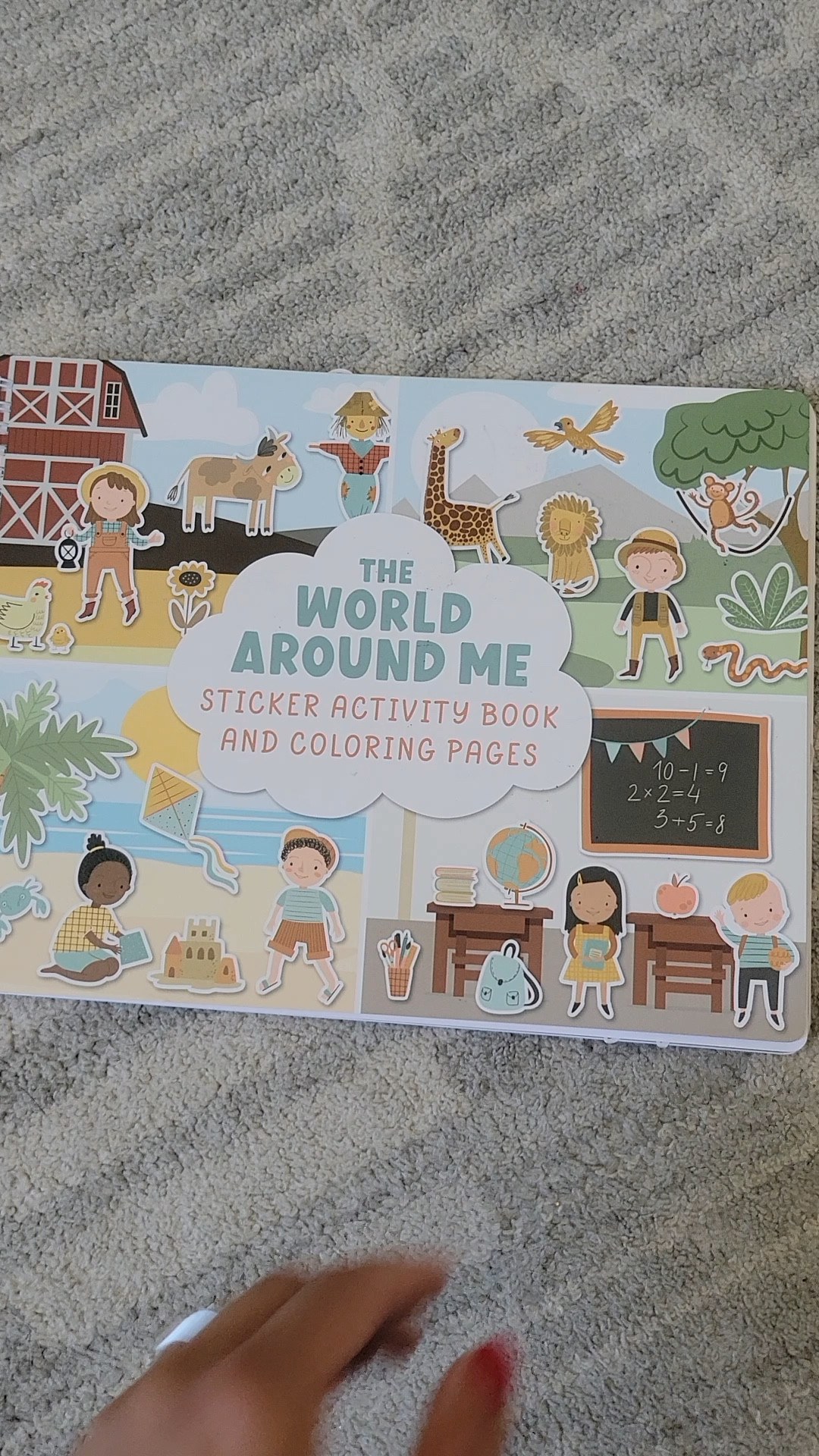 Toddler sticker activity book on Amazon. Mom hack. Travel must have. Roadtrip. Quiet time. Screen free play. Amazon find. Deal. Gift for boys and girls. 

 #LTKmomlife #LTKTravel #LTKKids