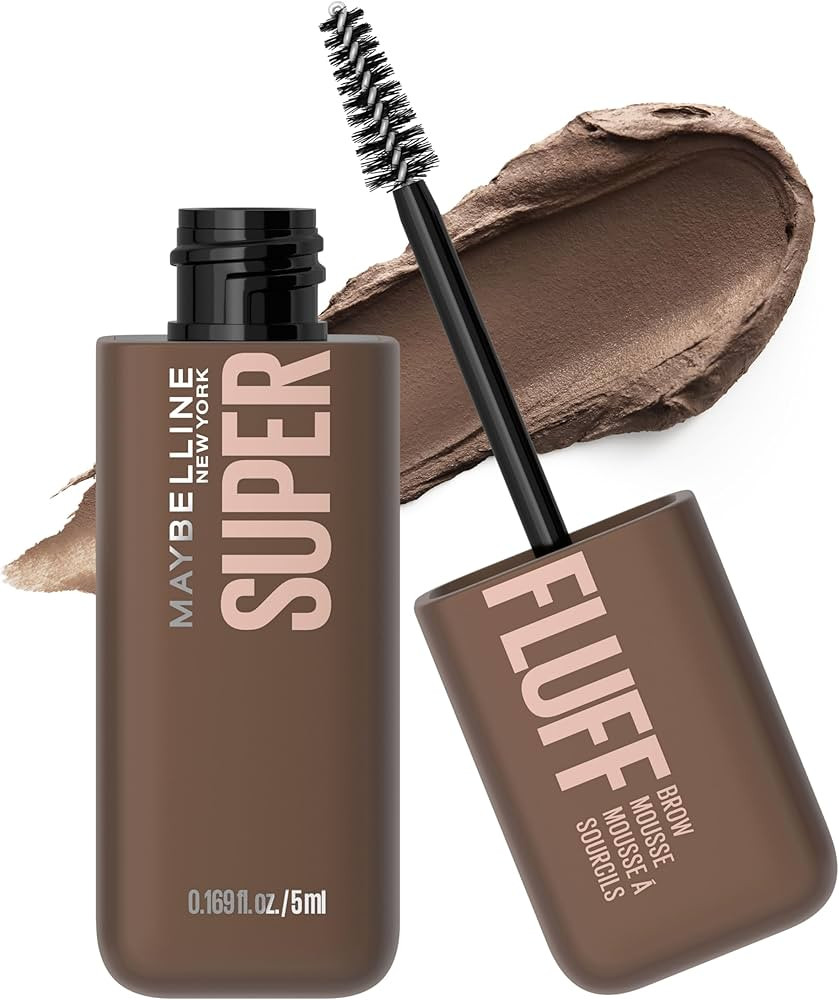 Maybelline Superfluff Volumizing Brow Mousse, All Day Tinted Brow Gel For Soft Full Brows, Medium... | Amazon (US)