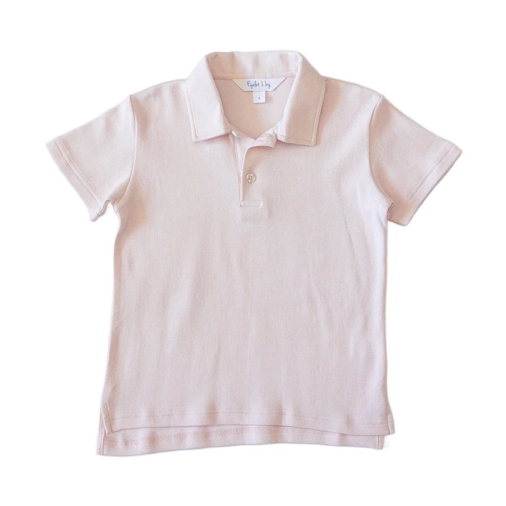 Polo Shirt - Pale Pink (Pre-order) | Eyelet & Ivy