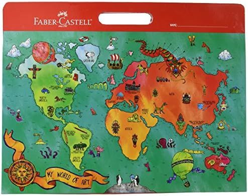 Faber-Castell My World of Art Portfolio for Kids - 8 Expandable Folder Pockets for Kid's Artwork ... | Amazon (US)