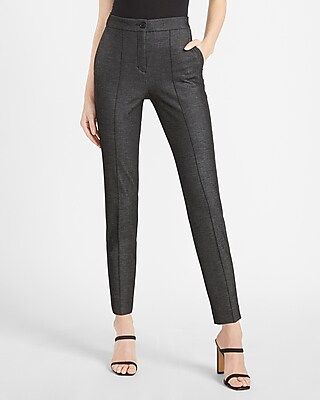 High Waisted Seamed Front Ankle Pant | Express