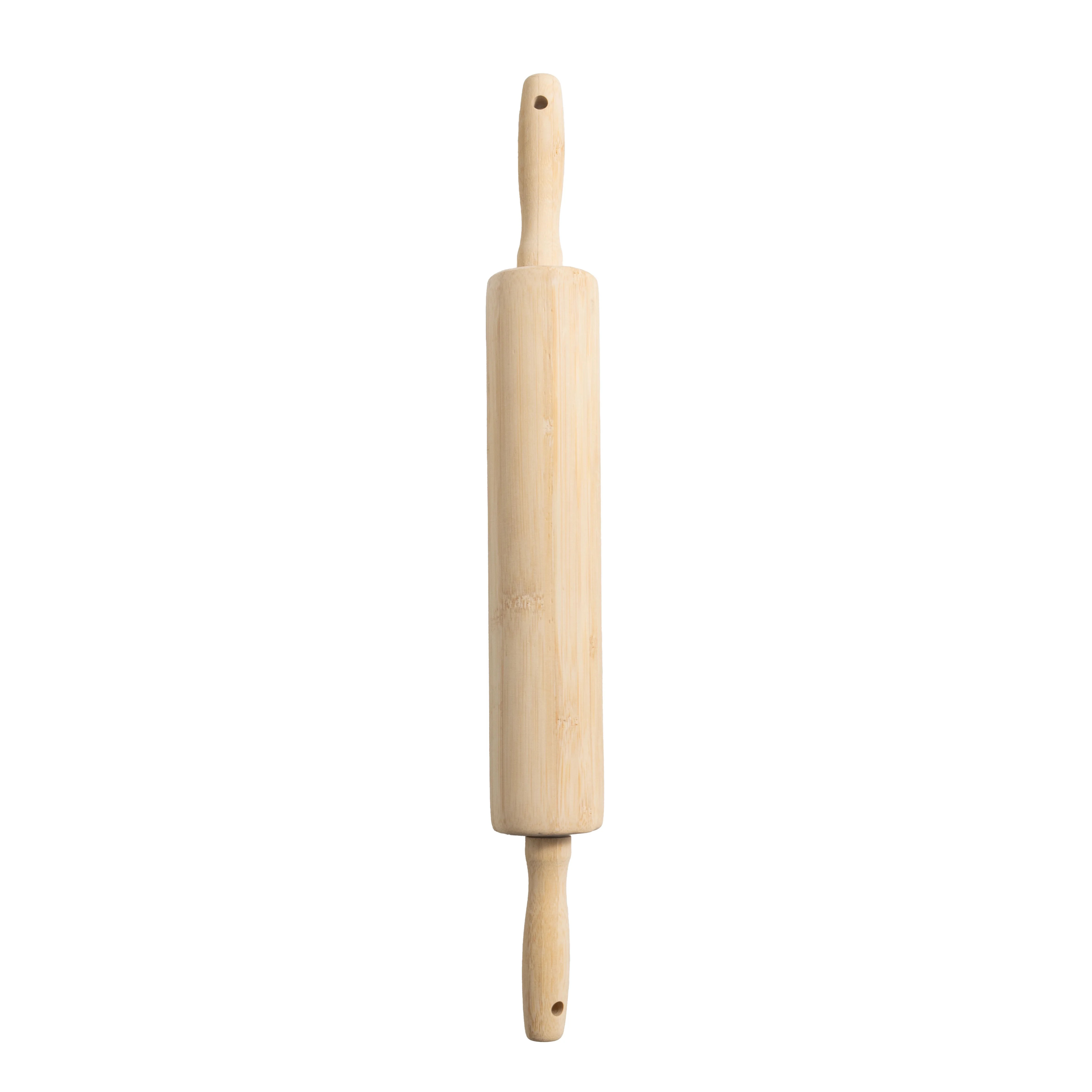 Mainstays Classic Bamboo Rolling Pin, 18.3" x 2.16", Bamboo Color | Walmart (US)