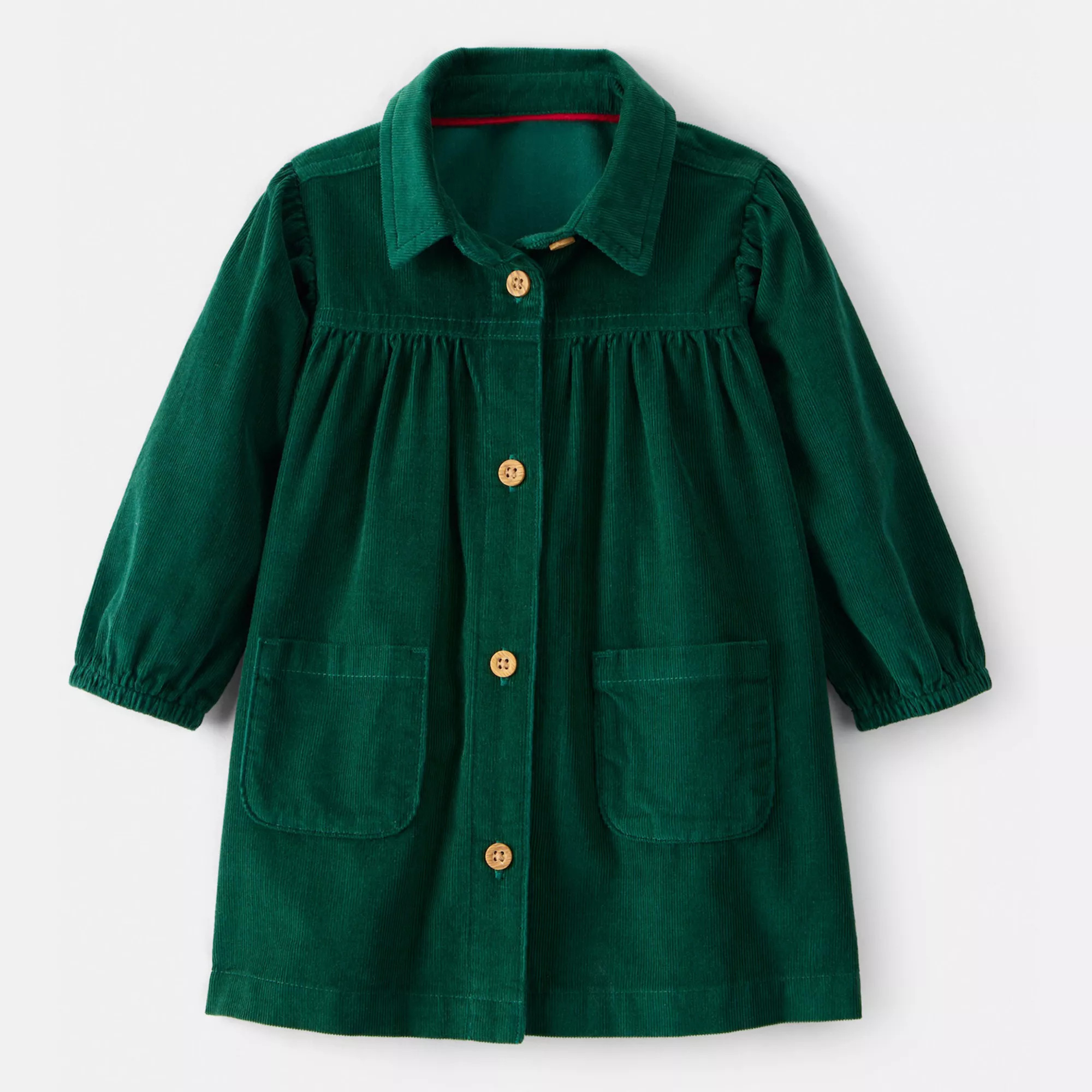 Baby Girl Carter's Long Sleeve Corduroy Dress | Kohl's