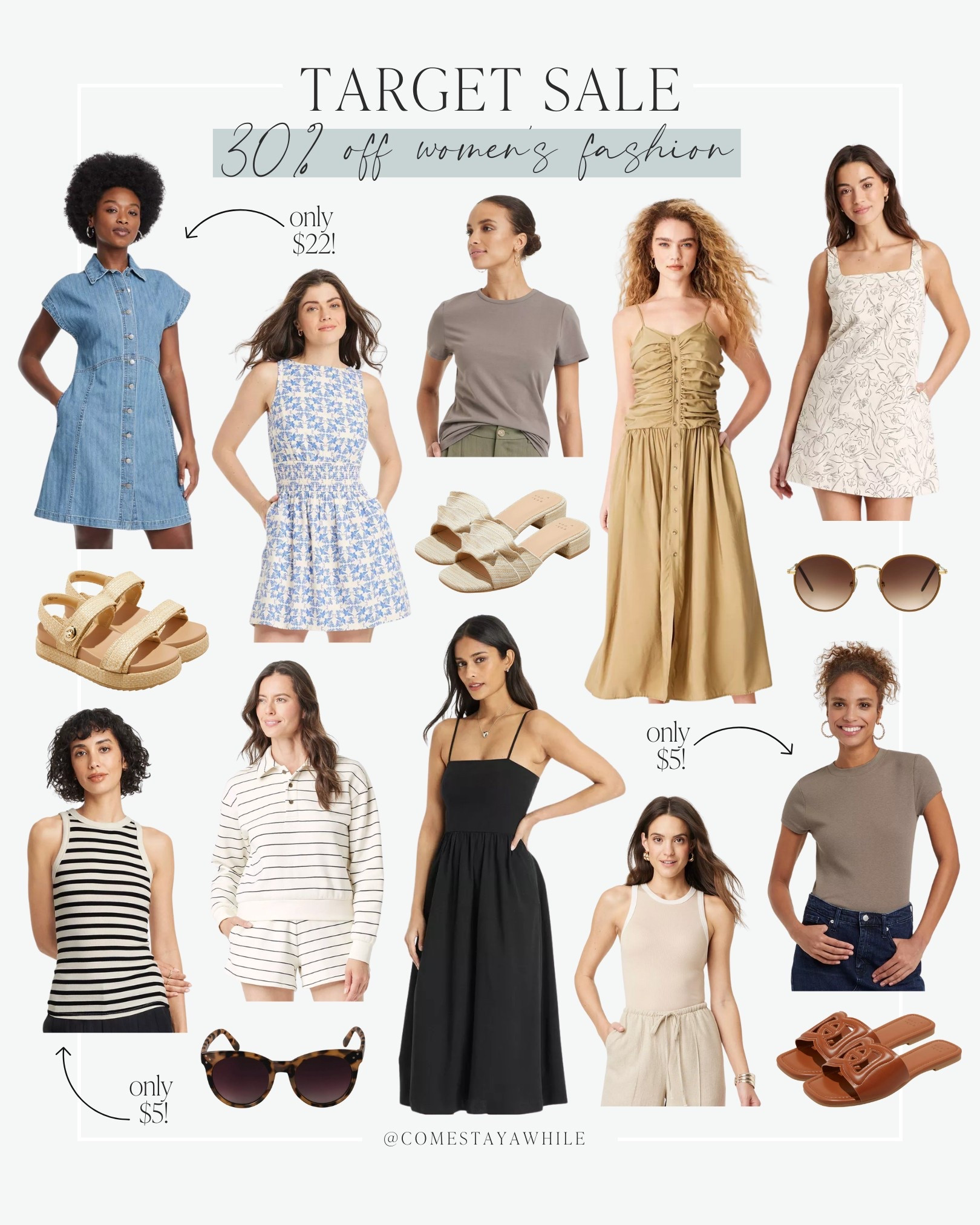 It’s Target Circle Week! Target has 30% off women’s dresses, tees, tanks & shorts right now! So many cute dresses and tanks to grab—get the best looks for less and stock up for summer. Don’t miss out—sale ends on 3/29!

Amanda Vernaci | Come Stay Awhile | Target Sale Alert | Fashion Must-Haves | Women’s Fashion | Target Circle Week

#LTKFindsUnder50 #LTKSeasonal #LTKSaleAlert