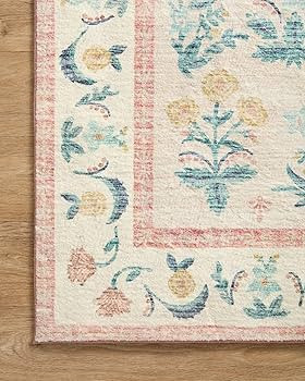 Loloi Rifle Paper Co Eden Mughal Rose Blush 8'-6" x 11'-6" Area Rug | Amazon (US)