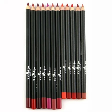 12pc Italia Deluxe Ultra Fine Lip Liner Set of 12 Color | Walmart (US)