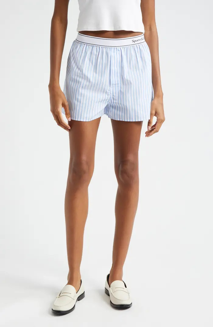 Serif Logo Stripe Boxer Shorts | Nordstrom