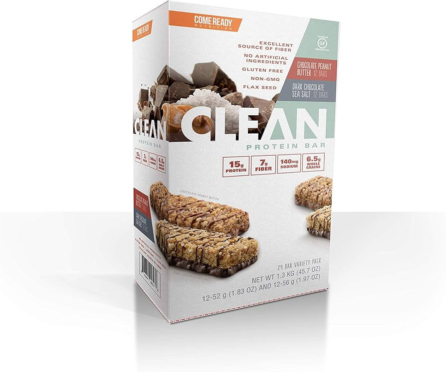 Ready Nutrition CLEAN Bar, 15g Protein for Lean Muscle Mass, 7g Fiber for Satiety, Great for Musc... | Amazon (US)