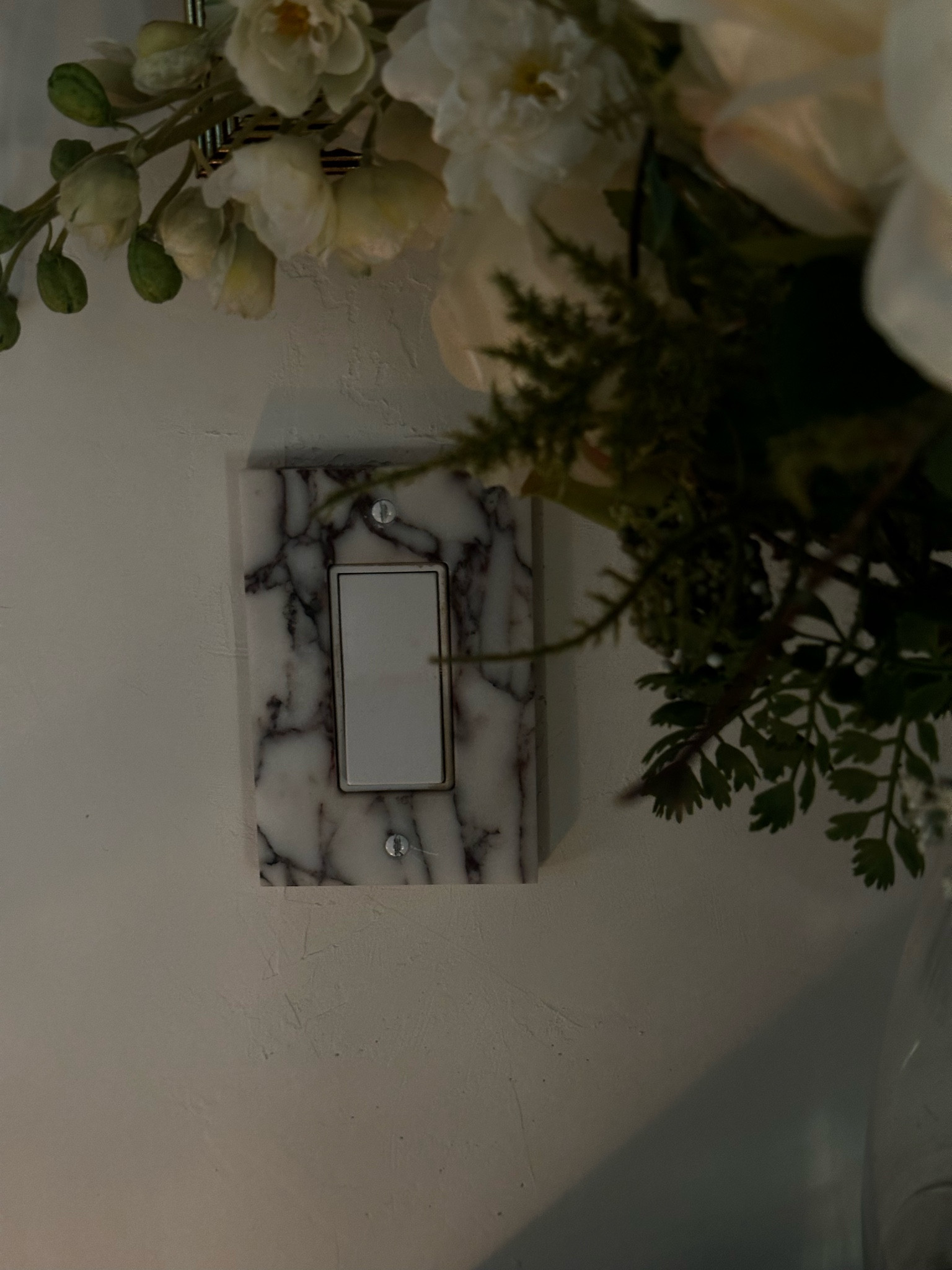 Carrara marble switch plate from Etsy🤎

#LTKHome