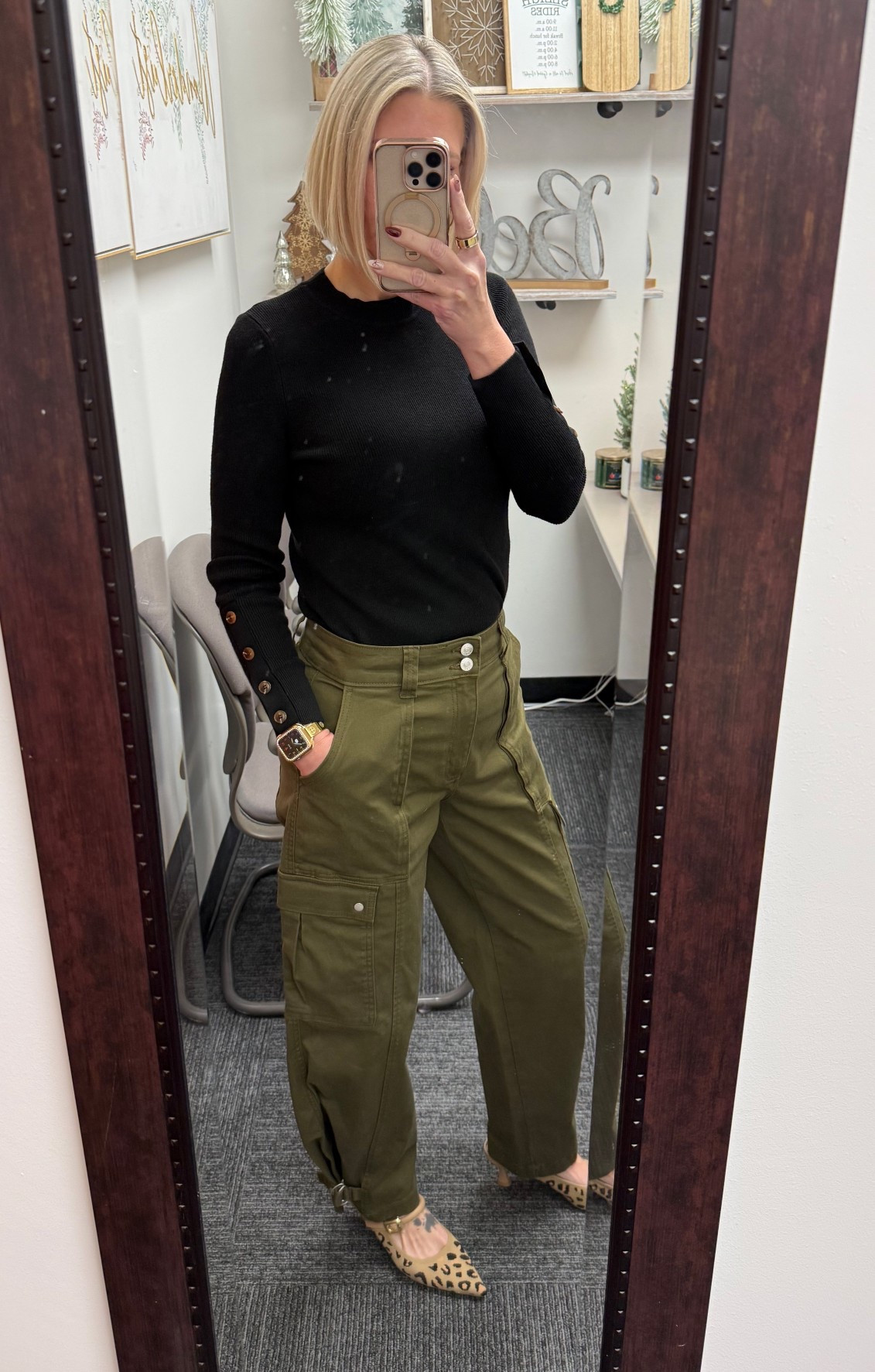 Today’s OOTD

This long sleeve sweater from Arach & Cloz found on Walmart, has quickly become a favorite for me! I’m wearing a small. I also love the button details on the sleeve. 

These pants are from Walmart. Unfortunately they’re sold out. 

My heels are from CosyIsland but I will link up a similar option. 

#LTKootd #LTKdayinmylife #LTKOver40