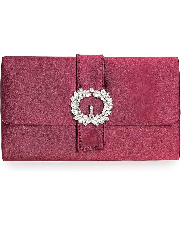 CHARMING TAILOR Evening Bag Diamantes Embellished Satin Clutch Purse for Woman Classy Party Handb... | Amazon (US)