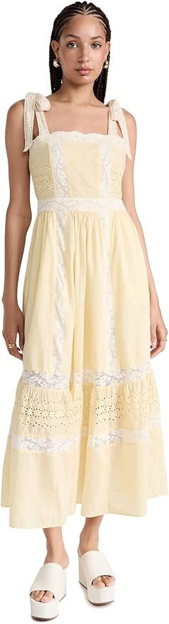 LOVESHACKFANCY Women's Ayala Dress | Amazon (US)