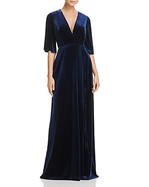 Aidan Aidan Velvet Wrap Gown - 100% Exclusive | Bloomingdale's (US)
