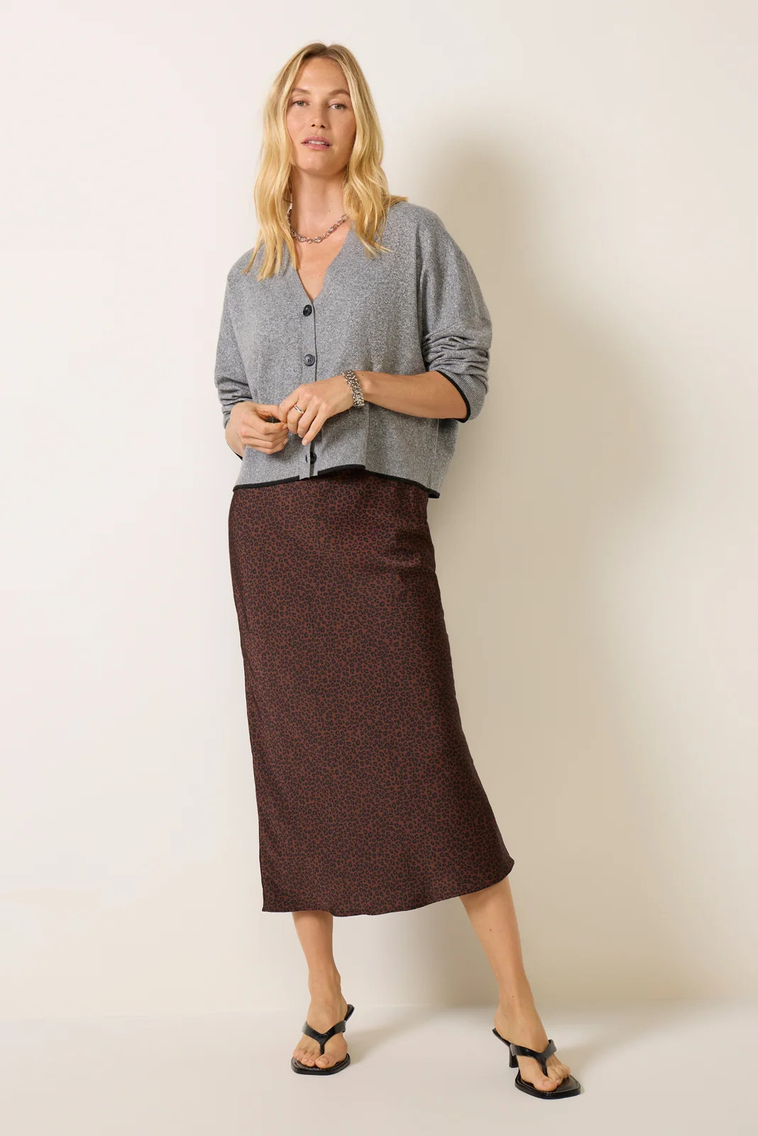 Izzy Leopard Skirt | Evereve