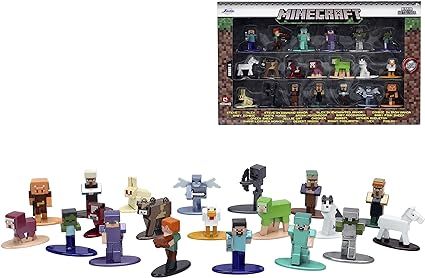 Jada Toys Minecraft 1.65" Die-cast Metal Collectible Figurine 20-Pack Wave 6, Toys for Kids and A... | Amazon (US)