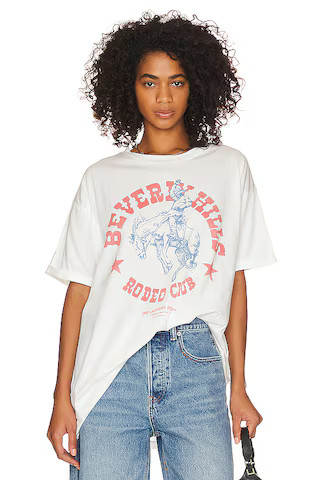 The Laundry Room Beverly Hills Rodeo Club Oversized Tee in White from Revolve.com | Revolve Clothing (Global)