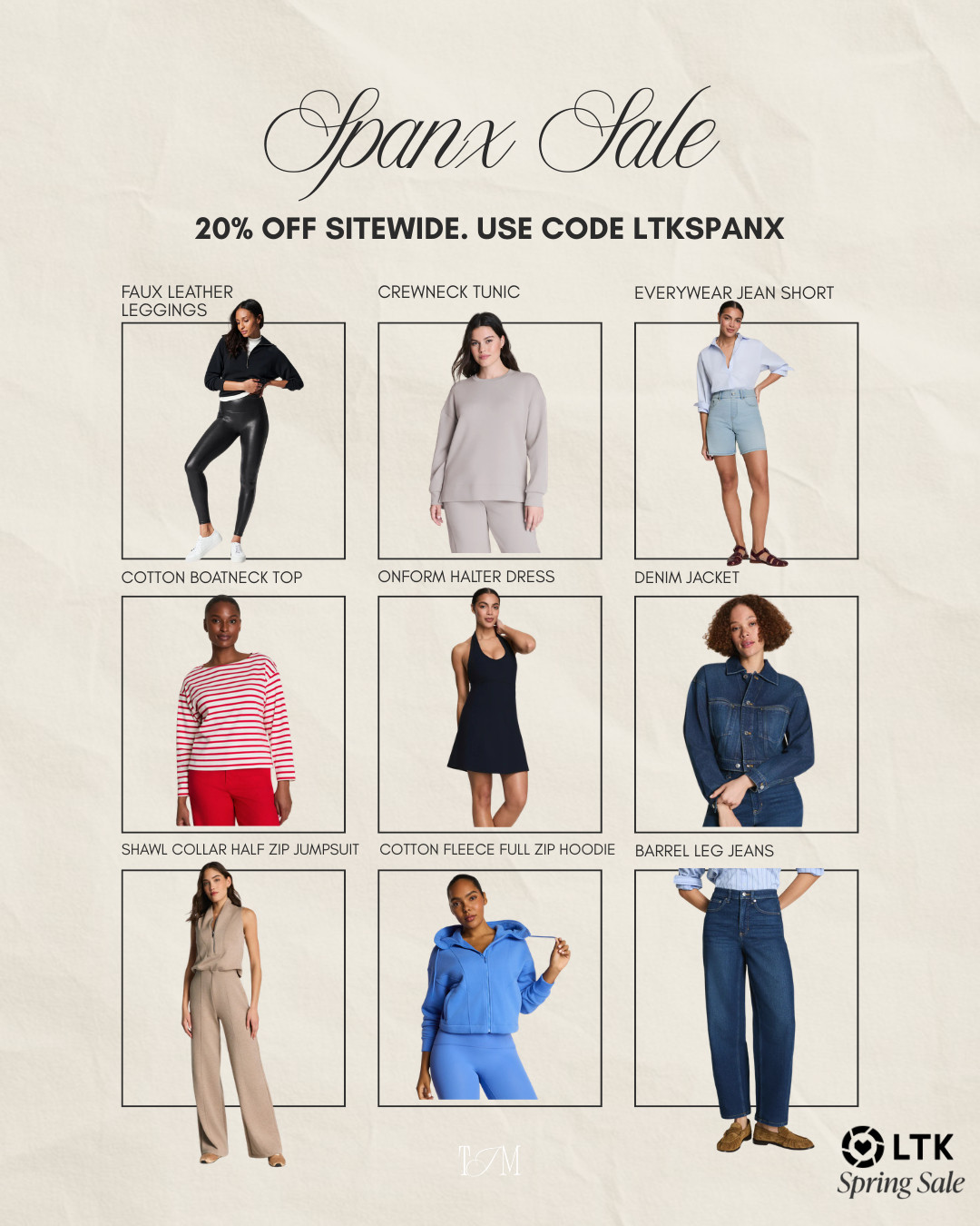 Spanx sale is live and the faux leather leggings are included— one of their most popular pieces and they almost never go on sale. You can get 20% off sitewide with code LTKSPANX.
spanx sale, spanx faux leather leggings, leather leggings outfit, spanx leggings outfit, spanx outfit, spanx style, wardrobe staples, chic everyday outfit, spring outfits 2026, date night outfits, vacation outfits beach, easter dress women, st patricks day outfit women, spring dresses, work outfits, plus size fashion, spring break outfits 

 #LTKSpringSale #LTKootd #LTKSaleAlert