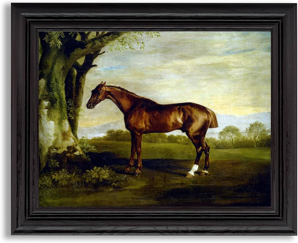 A Chestnut Racehorse by George Stubbs Framed Print Poster Wall Art Decor | Fine Artwork Painting ... | Amazon (US)