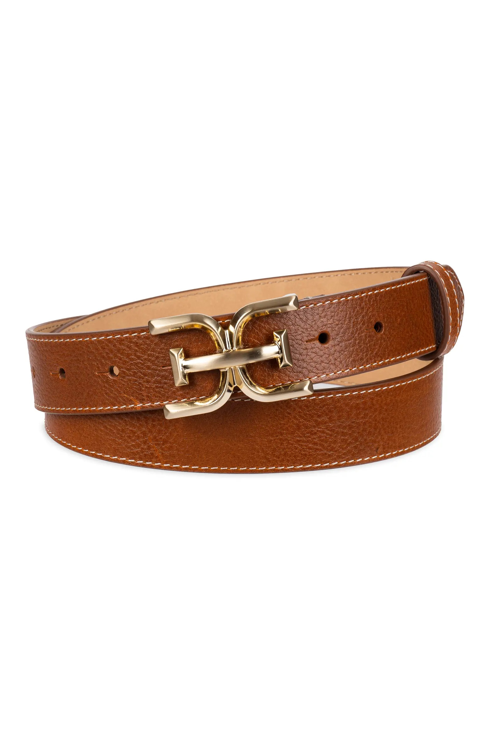 Logo Buckle Leather Belt (Women) | Nordstrom | Nordstrom