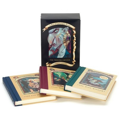 A Series of Unfortunate Events Box: The Trouble Begins (Books 1-3) - (A Unfortunate Events) by  Lemony Snicket (Hardcover) | Target