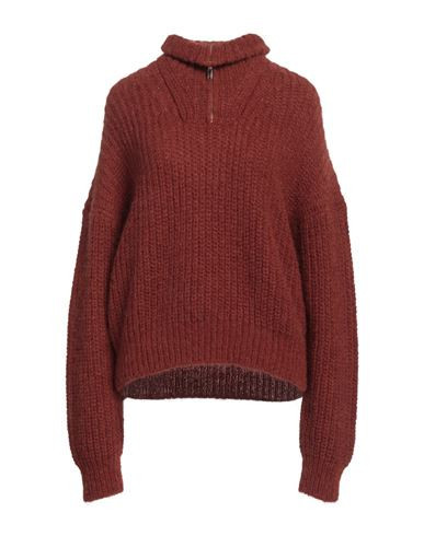 Ba & sh Woman Sweater Rust Size 2 Mohair wool, Alpaca wool, Polyamide, Elastane | YOOX (US)